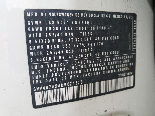 2024 VOLKSWAGEN TIGUAN SEL 3VV4B7AX4RM024328