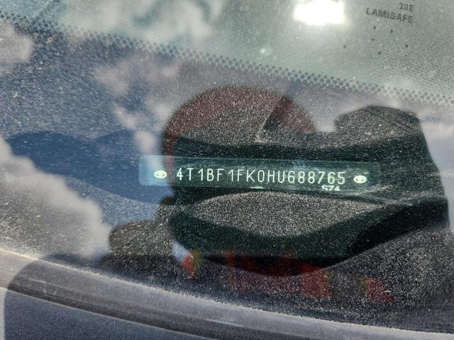 2017 TOYOTA CAMRY LE 4T1BF1FK0HU688765