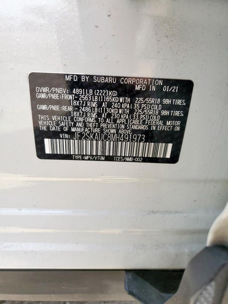 2021 SUBARU FORESTER L JF2SKAUC8MH491973