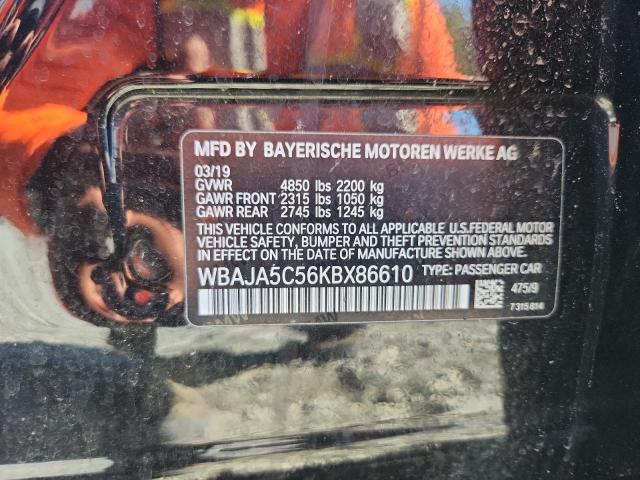 2019 BMW 530 I WBAJA5C56KBX86610