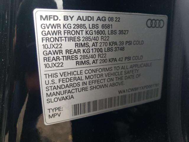 2023 AUDI SQ8 PRESTIGE - WA1CWBF1XPD001791