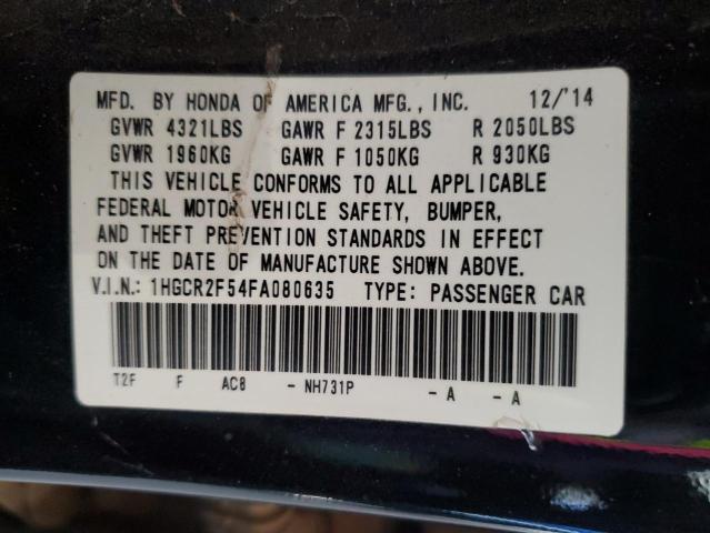 2015 HONDA ACCORD SPO - 1HGCR2F54FA080635