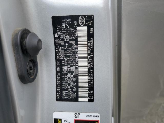 2013 TOYOTA COROLLA BASE - 2T1BU4EE2DC962918