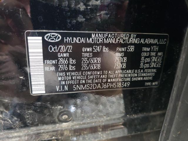 2023 HYUNDAI SANTA FE S 5NMS2DAJ6PH518349