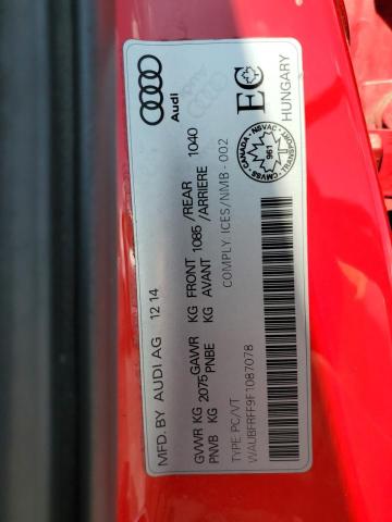 2015 AUDI A3 PREMIUM WAUBFRFF9F1087078