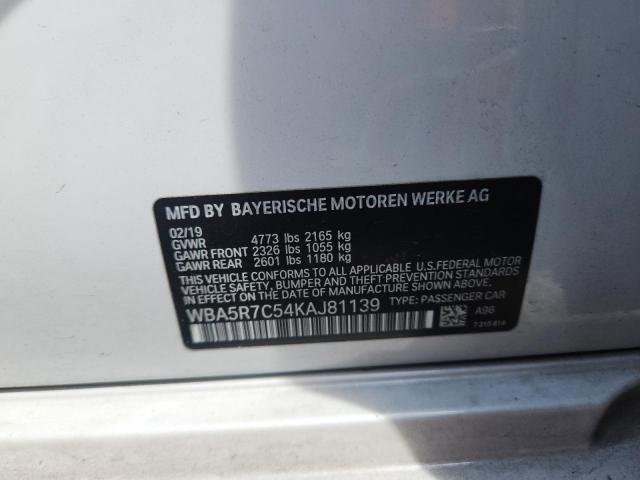 2019 BMW 330XI WBA5R7C54KAJ81139