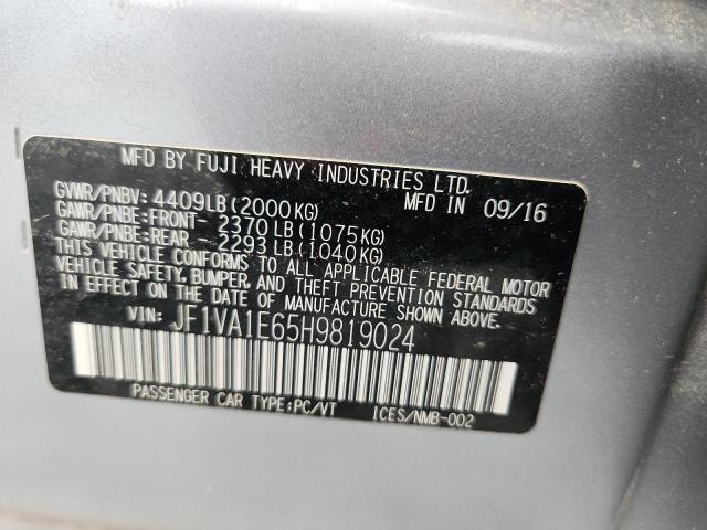 2017 SUBARU WRX PREMIU JF1VA1E65H9819024