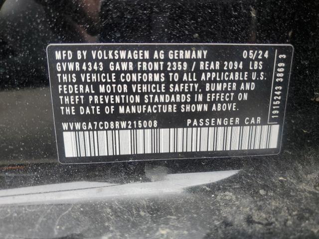 2024 VOLKSWAGEN GTI S WVWGA7CD8RW215008