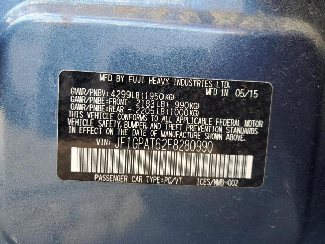 2015 SUBARU IMPREZA SP JF1GPAT62F8280990