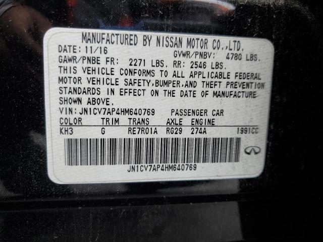2017 INFINITI Q50 BASE JN1CV7AP4HM640769