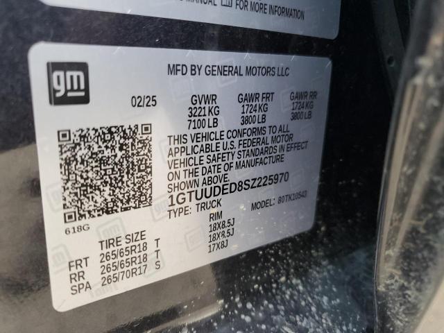 2025 GMC SIERRA K15 1GTUUDED8SZ225970