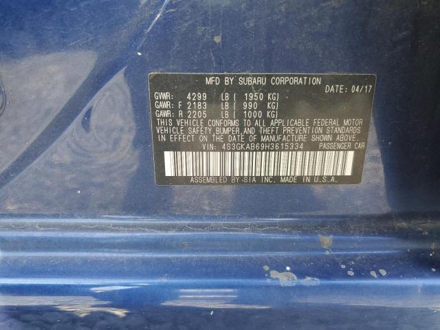 2017 SUBARU IMPREZA PR 4S3GKAB69H3615334