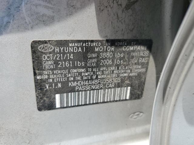2015 HYUNDAI ELANTRA SE - KMHDH4AH8FU358305