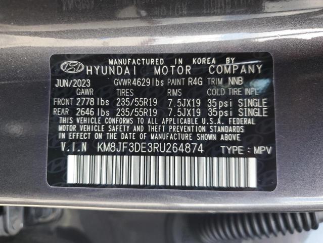 2024 HYUNDAI TUCSON XRT KM8JF3DE3RU264874