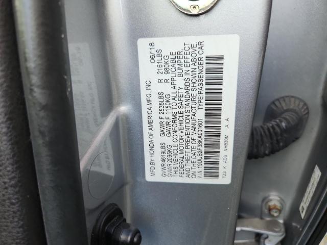 2019 ACURA TLX 19UUB2F38KA001601