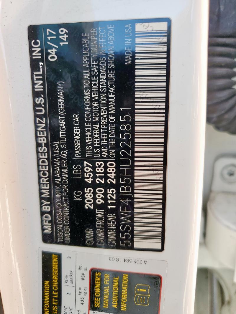 2017 MERCEDES-BENZ C 300 55SWF4JB5HU225851