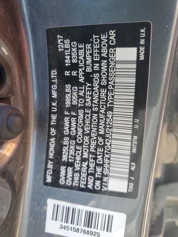 2018 HONDA CIVIC SPOR SHHFK7G42JU212549