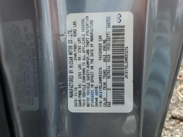 2017 INFINITI Q60 PREMIU - JN1EV7EL2HM553274