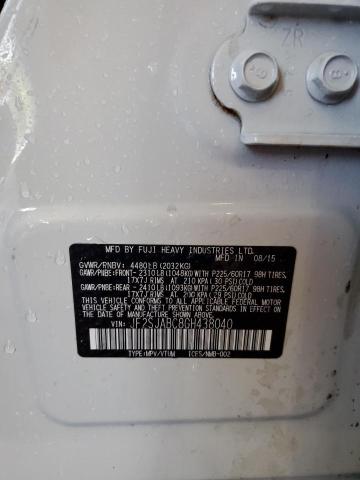 2016 SUBARU FORESTER 2 JF2SJABC8GH438040