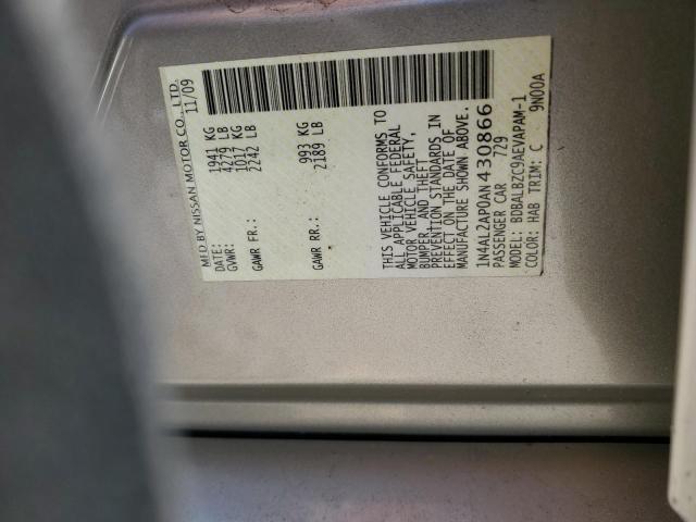 2010 NISSAN ALTIMA BAS - 1N4AL2AP0AN430866