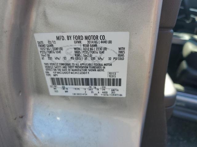 2012 FORD ESCAPE XLT - 1FMCU0D74CKC23011