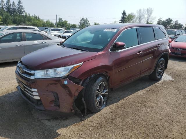 TOYOTA HIGHLANDER 2019 burgundy  gas 5TDZZRFH2KS296654 photo #1