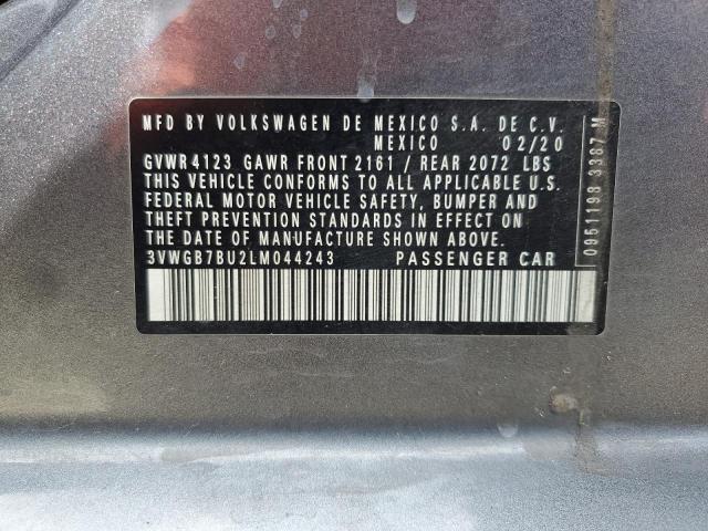 2020 VOLKSWAGEN JETTA SEL 3VWGB7BU2LM044243