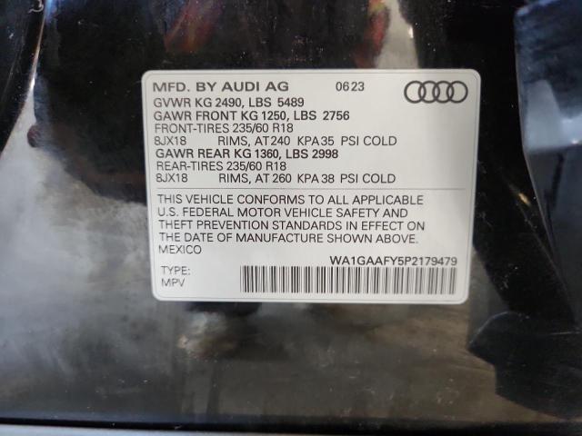 2023 AUDI Q5 PREMIUM WA1GAAFY5P2179479