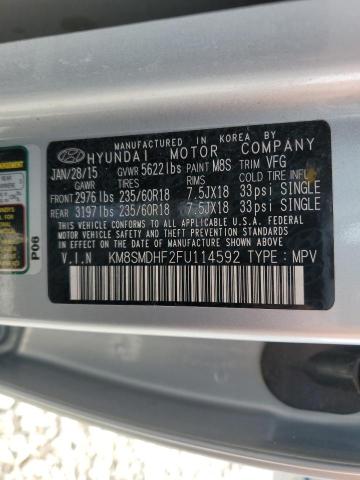 2015 HYUNDAI SANTA FE G KM8SMDHF2FU114592