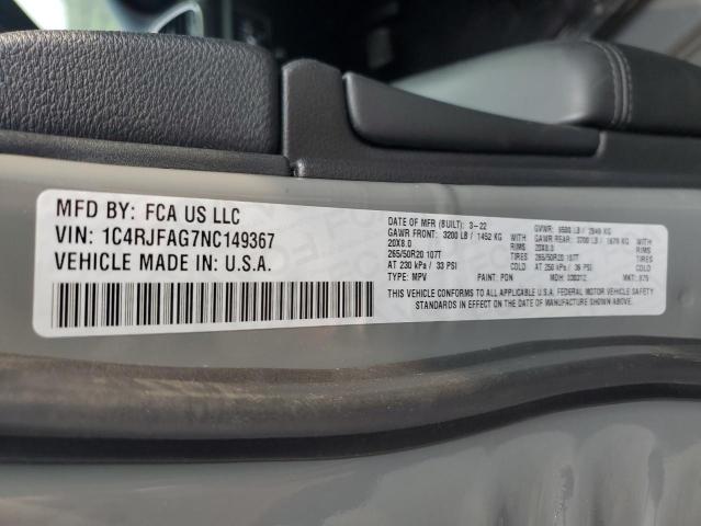 2022 JEEP GRAND CHEROKEE LAREDO E 1C4RJFAG7NC149367