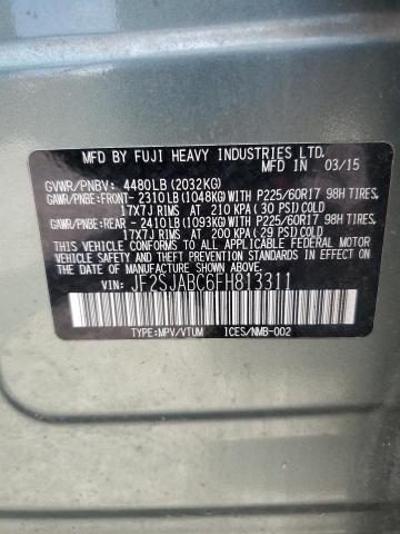 2015 SUBARU FORESTER 2 JF2SJABC6FH813311