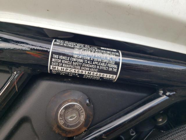 2021 HONDA CMX500 MLHPC5601M5400116
