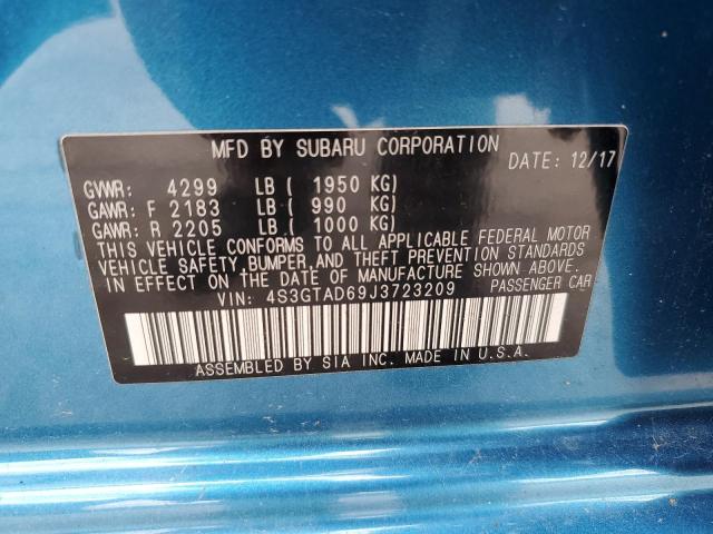 2018 SUBARU IMPREZA PR 4S3GTAD69J3723209