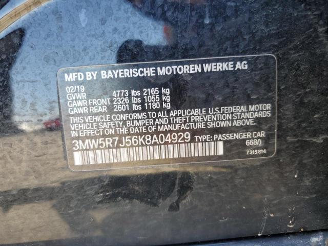2019 BMW 330XI 3MW5R7J56K8A04929
