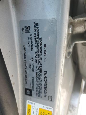 2019 CHEVROLET SPARK 1LT KL8CD6SA0KC754763