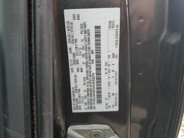 2017 FORD ESCAPE SE - 1FMCU0GD3HUE52275