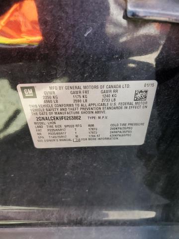 2015 CHEVROLET EQUINOX LT 2GNALCEK9F6263862