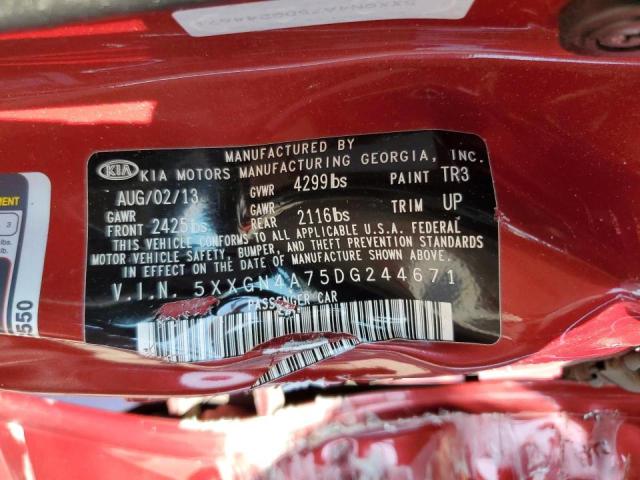 2013 KIA OPTIMA EX - 5XXGN4A75DG244671