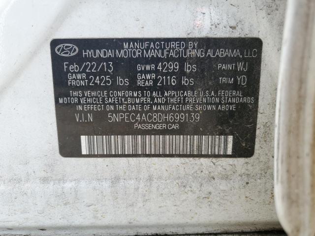 2013 HYUNDAI SONATA SE - 5NPEC4AC8DH699139