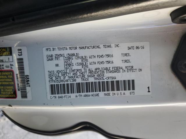 2016 TOYOTA TACOMA ACC - 5TFRX5GN9GX071300