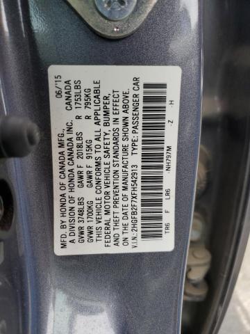 2015 HONDA CIVIC SE - 2HGFB2F7XFH542913