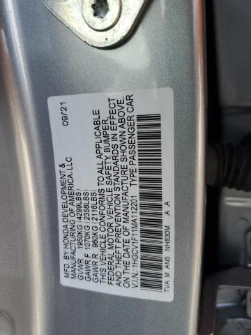 2021 HONDA ACCORD LX 1HGCV1F11MA112201