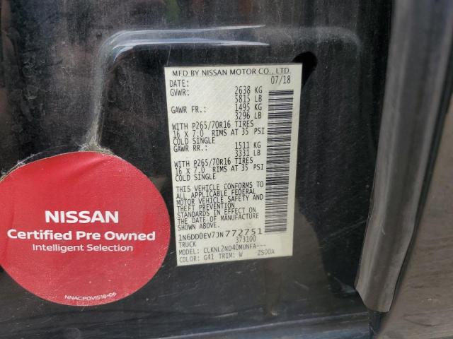 2018 NISSAN FRONTIER S 1N6DD0EV7JN772751