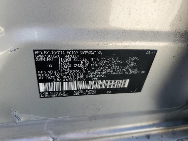 2011 TOYOTA RAV4 - JTMZF4DV3B5041182