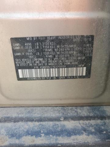 2016 SUBARU OUTBACK 2. 4S4BSBLC1G3245608