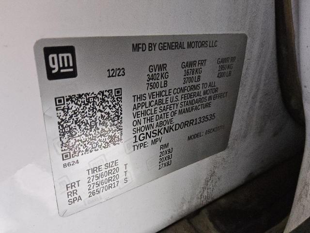 2024 CHEVROLET TAHOE K150 1GNSKNKD0RR133535