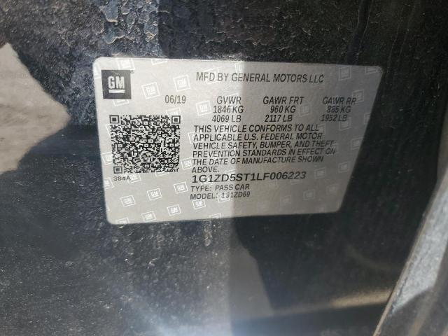2020 CHEVROLET MALIBU LT - 1G1ZD5ST1LF006223
