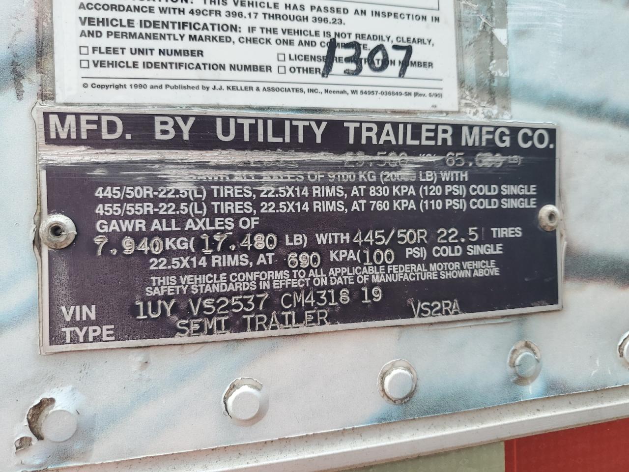 Lot #3205382938 2012 UTILITY VS2RA