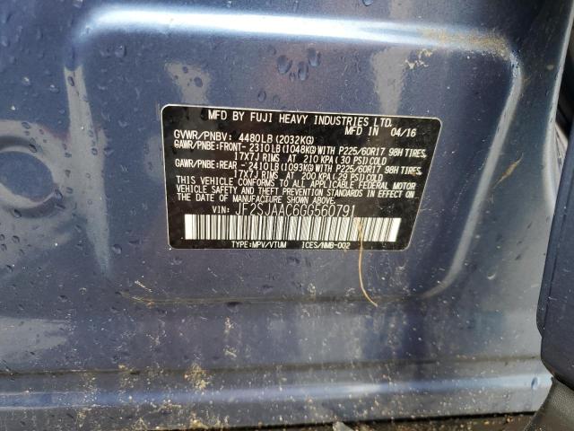 2016 SUBARU FORESTER 2 JF2SJAAC6GG560791