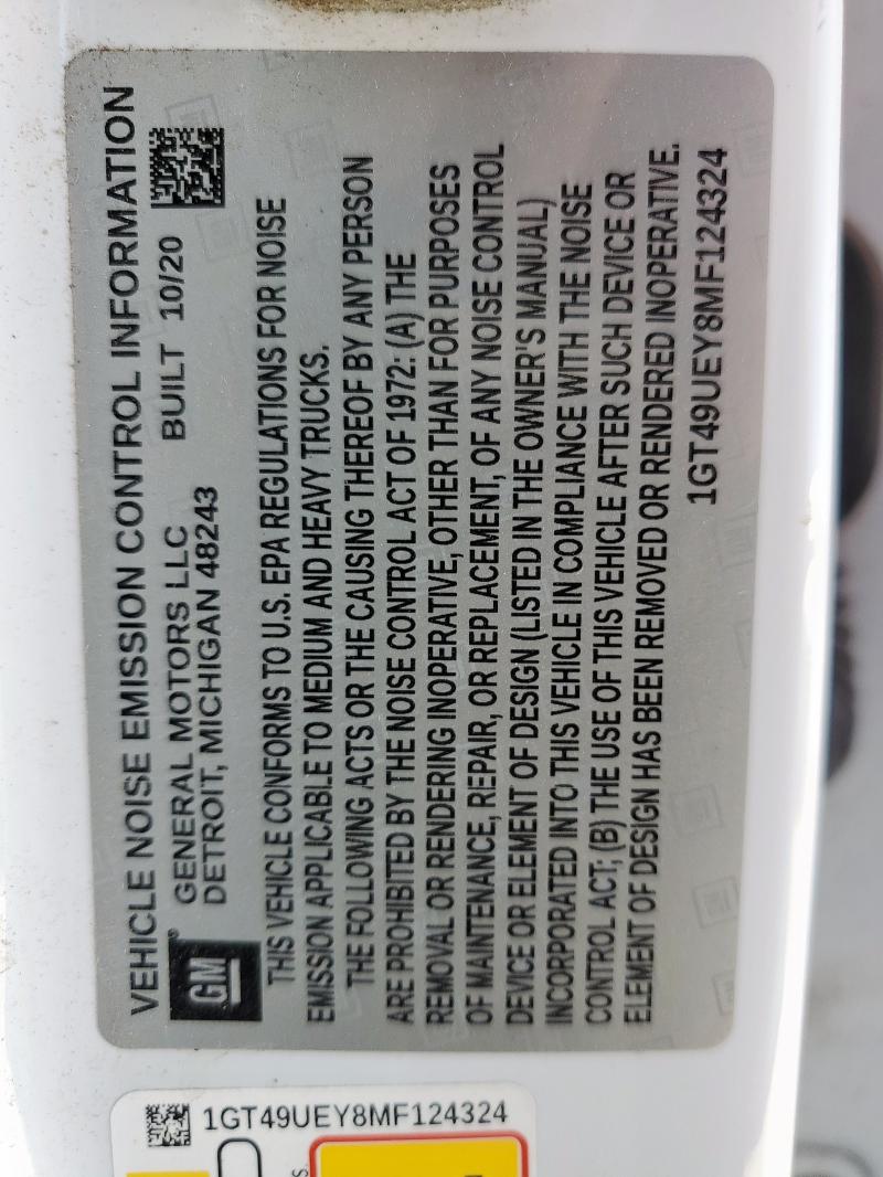 2021 GMC SIERRA K35 1GT49UEY8MF124324